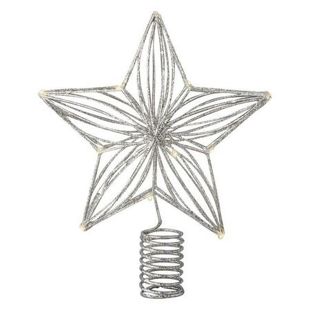 KAEMINGK INTERNATIONAL TREE TOPPER LED STAR SLV 483844